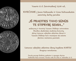 On 12th of Fabruary, 2015 at 15:00 o'clock Opens personal exhibition at the Vytautas the Great War Museum, in Kaunas.